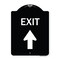 Signmission Exit Exit with Up Arrow Heavy-Gauge Aluminum Architectural Sign, 24" H, 18" L, BW-1824-24030 A-DES-BW-1824-24030 - alternate 1